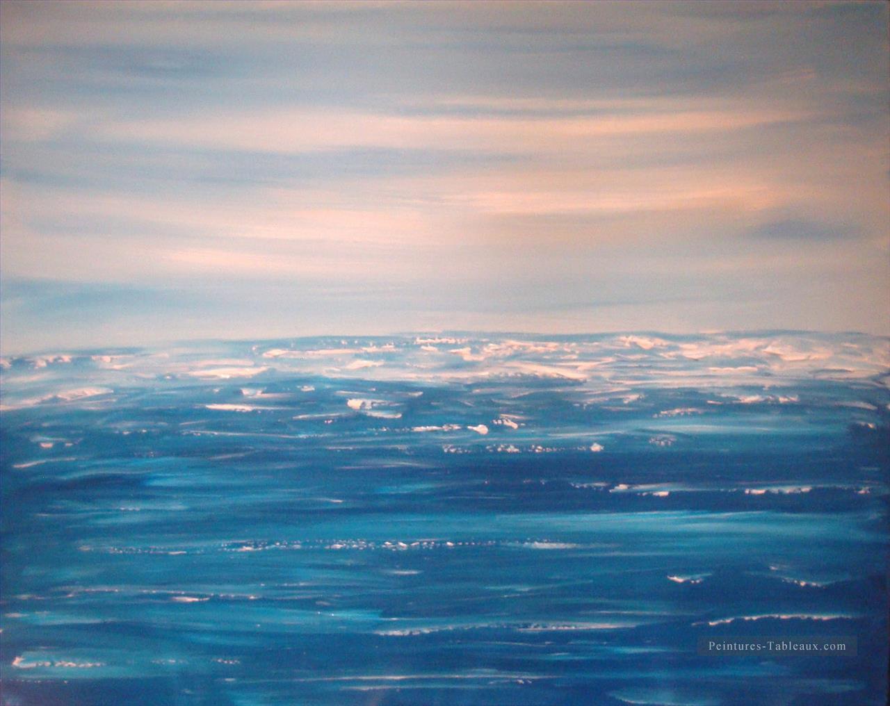 paysage marin abstrait 098 Peintures à l'huile